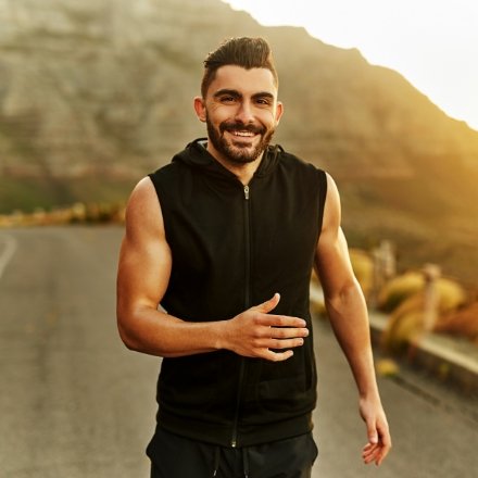 young man jogging