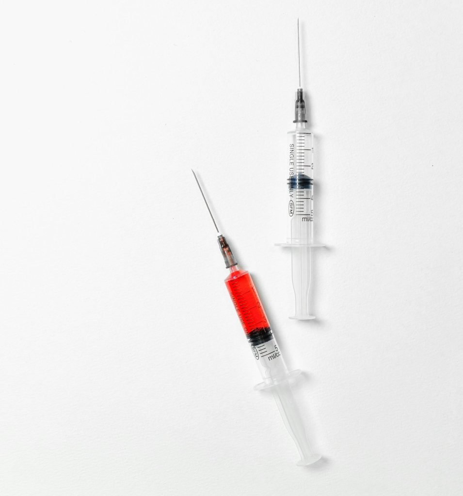 Sermorelin shot next to pamorelin shot